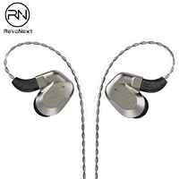 revonext nex602 in ear monitor quad driver headphones 1dd3ba aluminum alloy shell hifi headphonesupgraded detachable cables