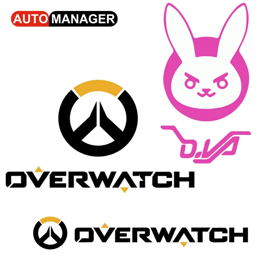 Светоотражающая наклейка для Overwatch D. VA Кролик Фигурка игра DVA наклейка s аксессуары для мотоциклов Автомобильный Стайлинг Универсальный