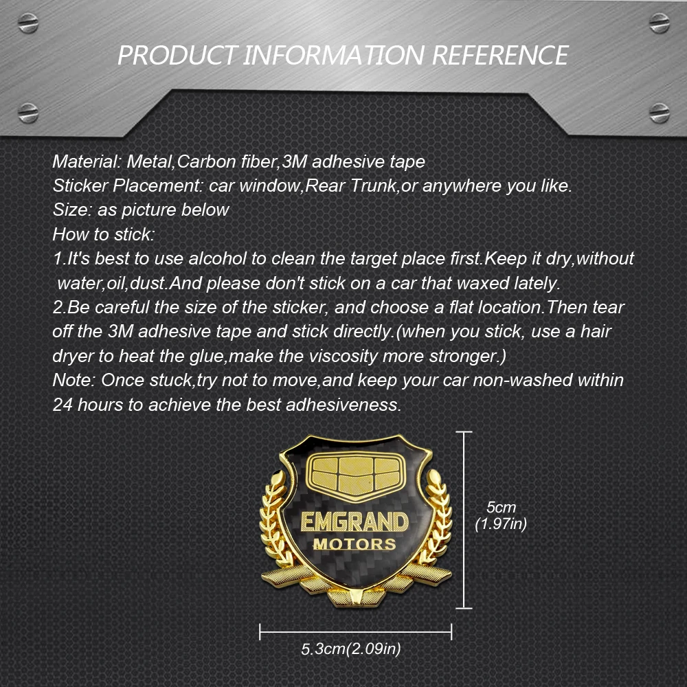 Автомобильный Стайлинг для Geely Emgrand GX2 GX7 SC3 SC5-RV SC6 SX7 TX4 GC7 GE GL GS/украшение автомобиля