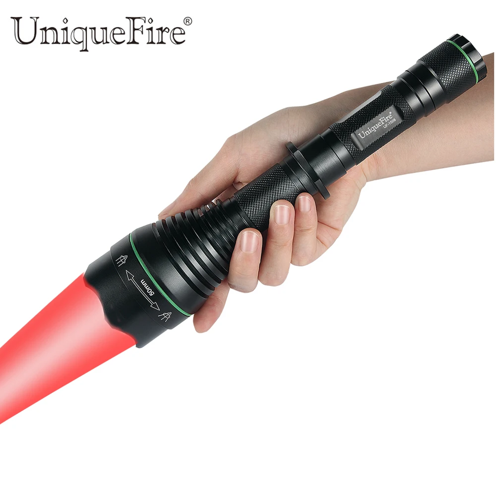 Тактический фонарик Uniquefire 1508 50 мм XRE светодиодный зум 3 режима Водонепроницаемый