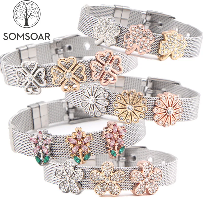 Браслет из нержавеющей стали Somsoar браслет серебряного цвета с подвеской в виде
