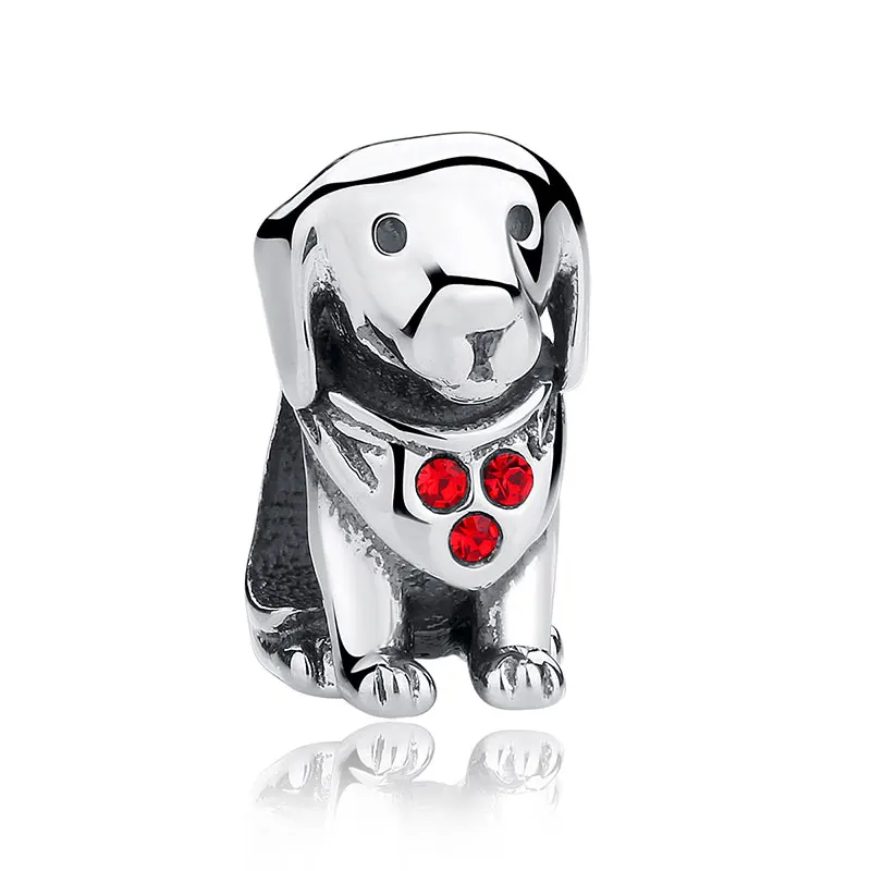 ECC016 925 пробы серебряные подвески в виде божьей коровки, кошки, бульдога, черепахи, слона, животных, пчелы, черепахи, подходят для браслета, сделай сам, бусины для изготовления ювелирных изделий - Цвет: ECC016