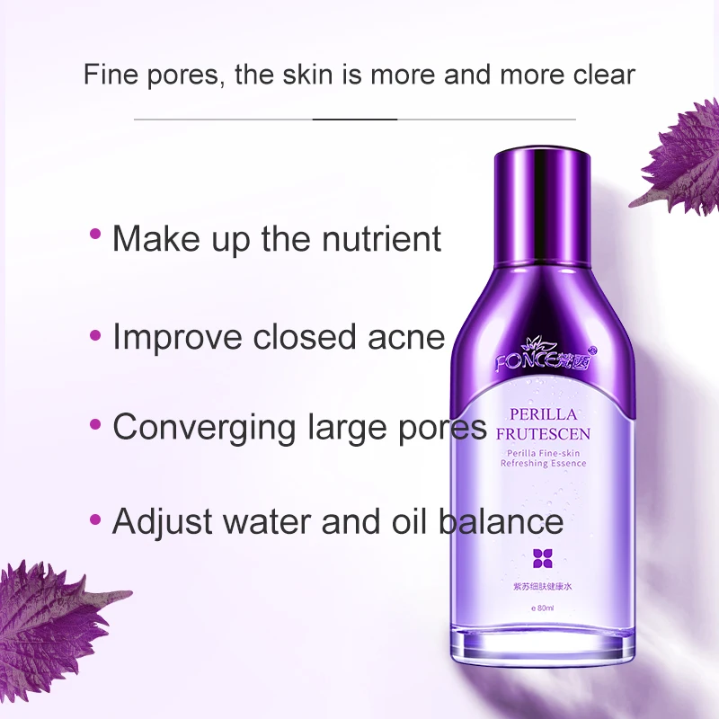 Fonce Plant extracts Toner 80ml Silk collagen 24K gold Lavender essence rose essential oil Whitening Brighten Oil Acne Control