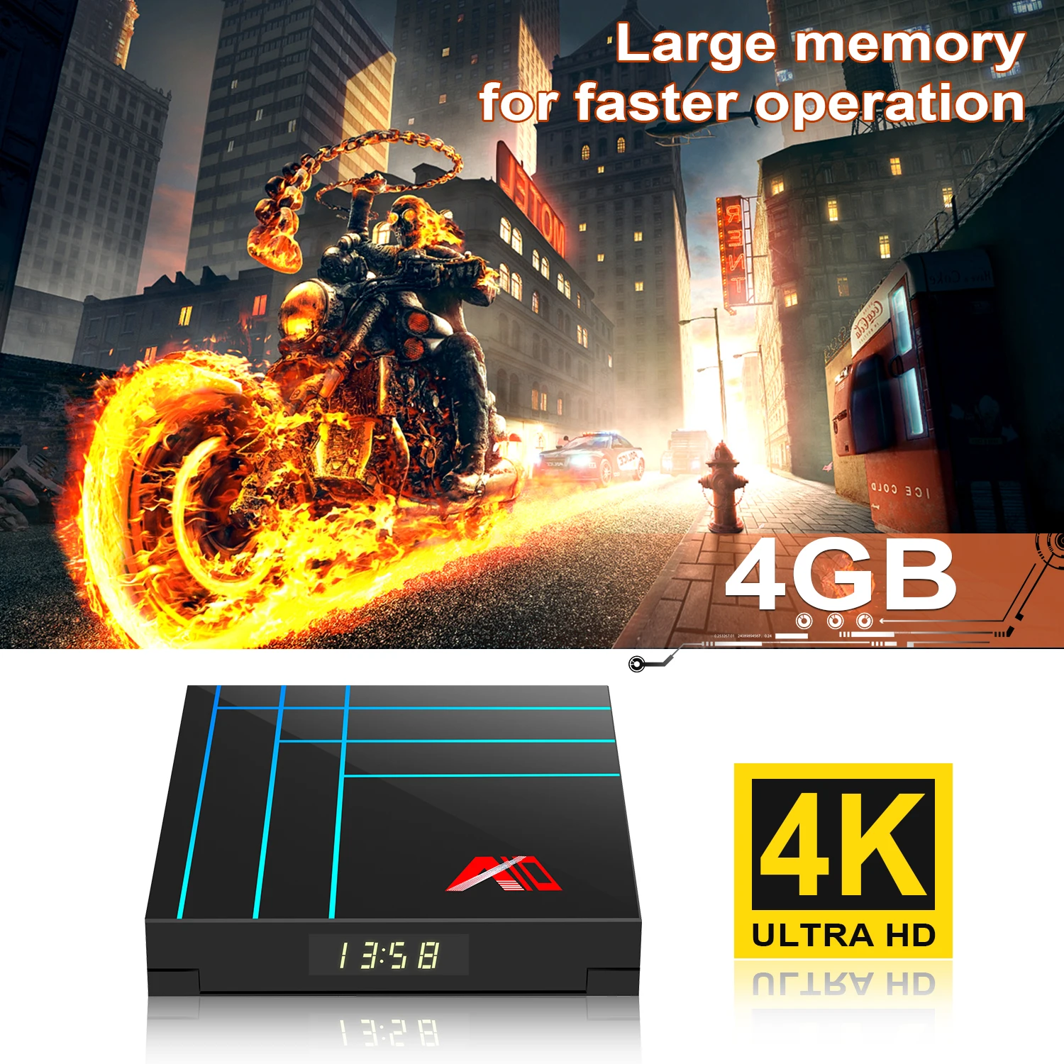 A10 Smart Tv Box Android 9,0 4 Гб 64 Гб Rockchip RK3318 четырехъядерный Wifi H.265 Youtube 4K HDR медиаплеер Google Play телеприставка