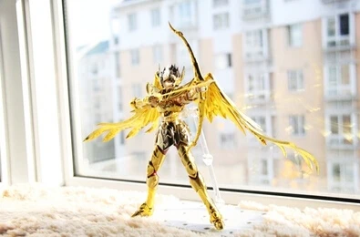 BANDAI Модель Набор Модель игрушки святого Сейя Стрелец Aioros Aiolos Миф Ткань ex2.0 золото аниме фигурки супергероев Marvel игрушка