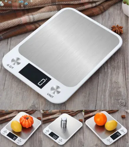 Цифровые кухонные весы 5 кг/10 кг из нержавеющей стали электрические высокоточные