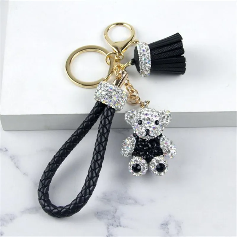 Diamond Симпатичный мини медведь кукла брелок Подвеска плюшевые игрушки Дамы