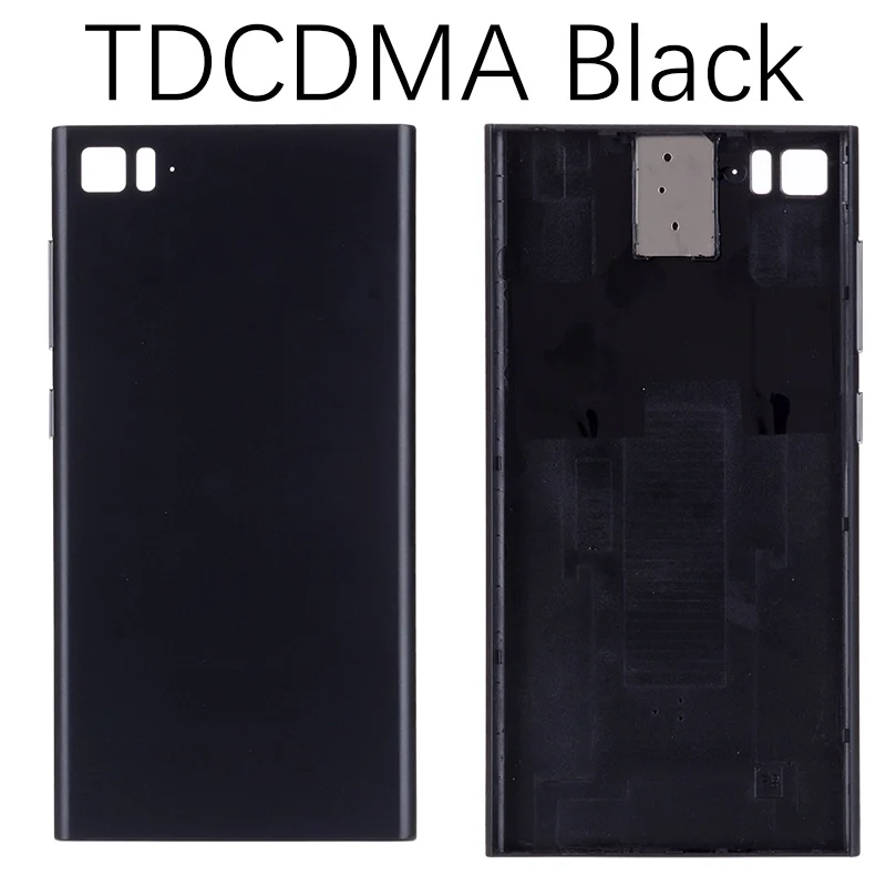 TDCDMA Black TDCDMA WCDMA Задняя крышка для XIAOMI Mi3 на батарею черный белый золотой - Цвет: TDCDMA Black