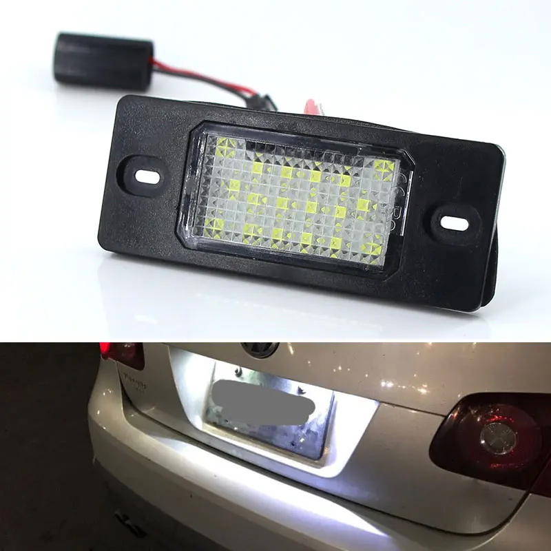 2 шт. Белый светодиодный номерной знак светильник лампы для Porsche Cayenne VW GOLF 5 Touareg