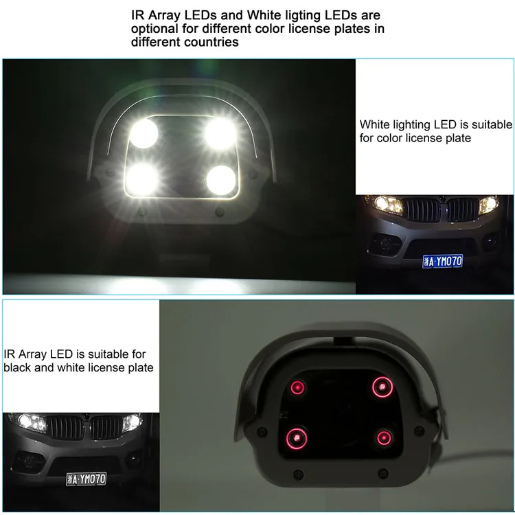 2.0MP 1080P Vechile распознавание номерного знака LPR ANPR IPC 1080P камера ONVIF открытый водонепроницаемый HD 6-22 мм объектив для парковки