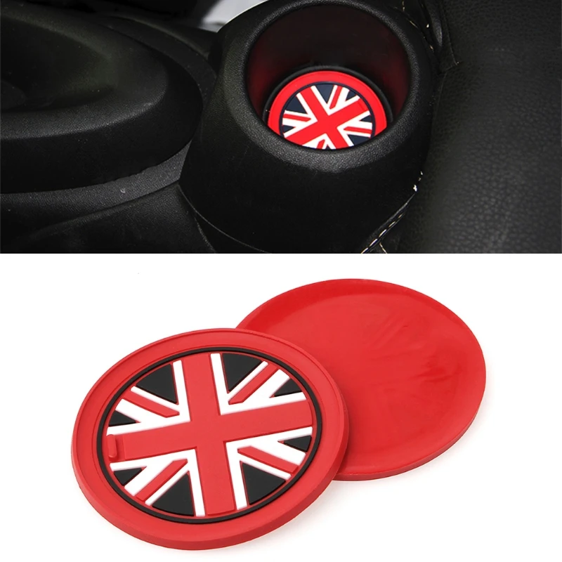 7 мм силиконовый Противоскользящий коврик для автомобильных стаканчиков BMW Mini