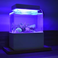 blue led lighting fish tank light lamp for mini plastic fish tank cylinder dedicated blue coral led lights aquarium accessories