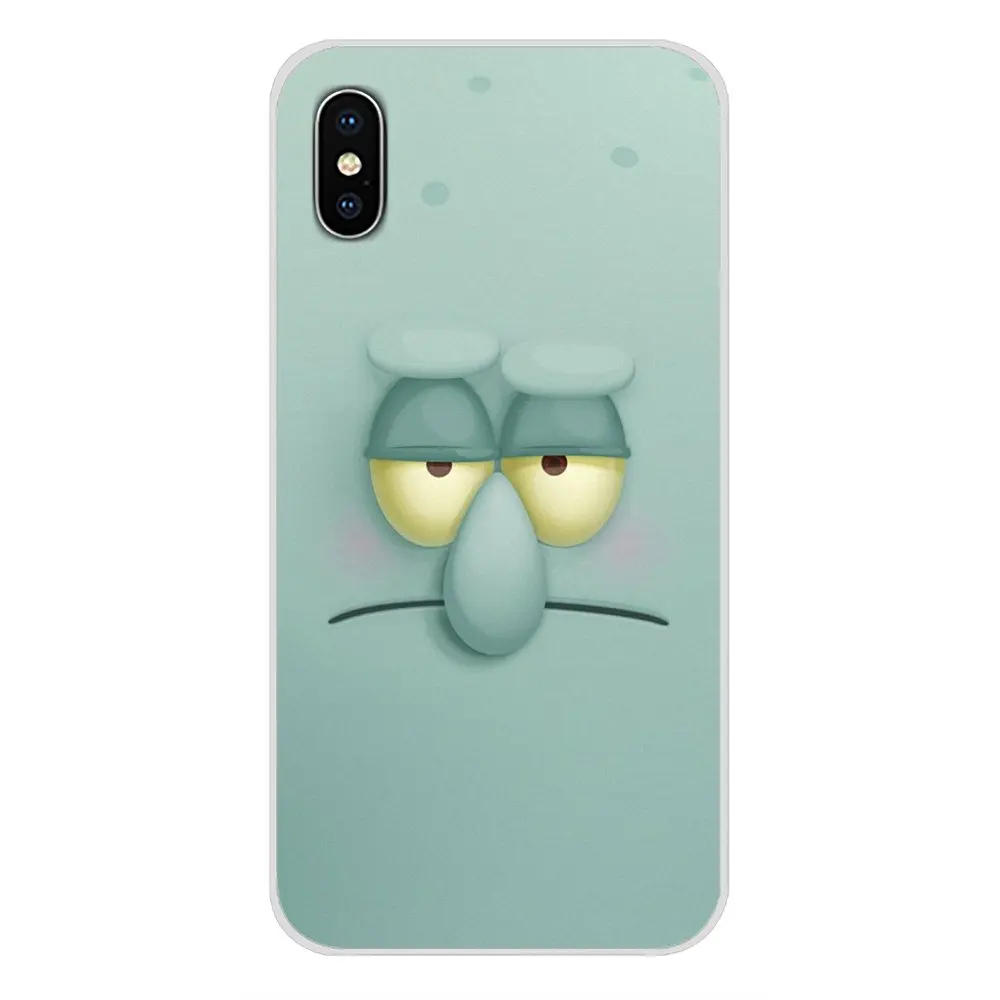 Для Apple iPhone X XR XS MAX 4 4S 5 5S 5C SE 6 6S 7 8 Plus ipod touch Аксессуары чехлы для телефонов Squidward By