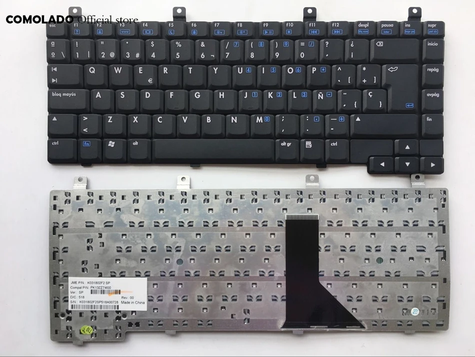 SP испанская клавиатура для HP Compaq Pavilion ZV5000 dv5000 M2000 R4000 V2000 V5000 C300 C500 черная Раскладка