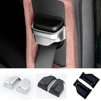 accessories interior safety seat belt decoration cover trim 2 pcs for mercedes benz c class w205 2015 abs