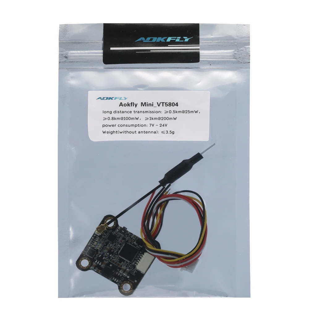 20*20 мм VT5804 мини VTX 5 8G 48CH 0/25/100/200 мВт переключаемый передатчик FPV для моделей RC