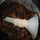 Колбасная оболочка, диаметр 50 мм, длина 50 см, каждая оболочка, воронка, наполнитель для мяса, инструменты для приготовления пищи натуральная оболочка для колбасы, 10 шт.