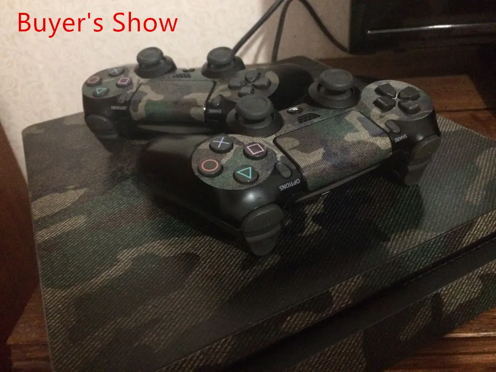 Съемный водостойкий винил камуфляжная наклейка для PlayStation 4 Slim PS4 Console + 2 защитные