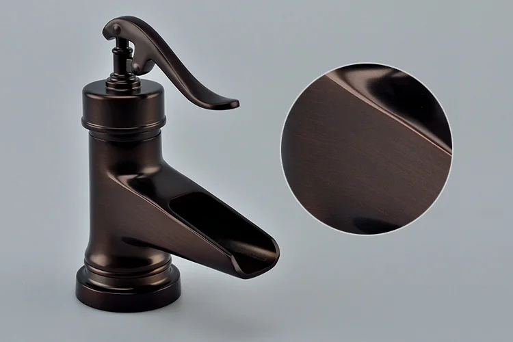 

vintage copper black bathroom counter basin faucet American washbasin antique platform faucet