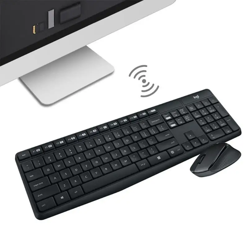 Комплект беспроводной клавиатуры и мыши и клавиатуры logitech MK315, бесшумная, бесшумная, защищенная от брызг, домашняя, Офисная клавиатура, мышь, комбо