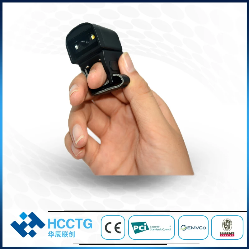 

1D 2D кольцевой Bluetooth-сканер CMOS Видео кольцевой сканер штрих-кода