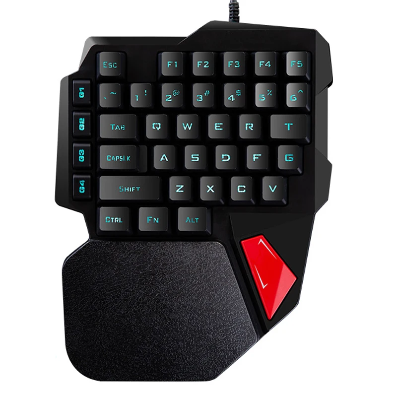 Новая игровая клавиатура K108 с одной рукой, левосторонняя клавиатура для PUGB мобильных игр, ПК, ноутбука, клавиатура, поддержка, Прямая поставка