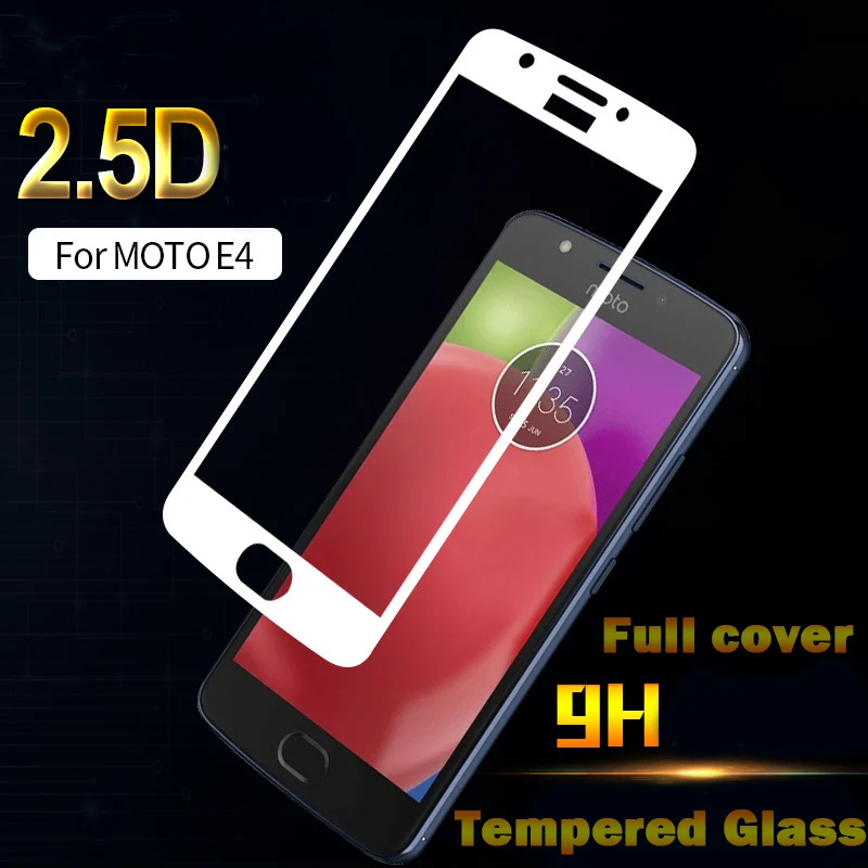 2.5D красочное закаленное защитное покрытие для экрана 9H полное стекло Motorola G5 G5S Plus