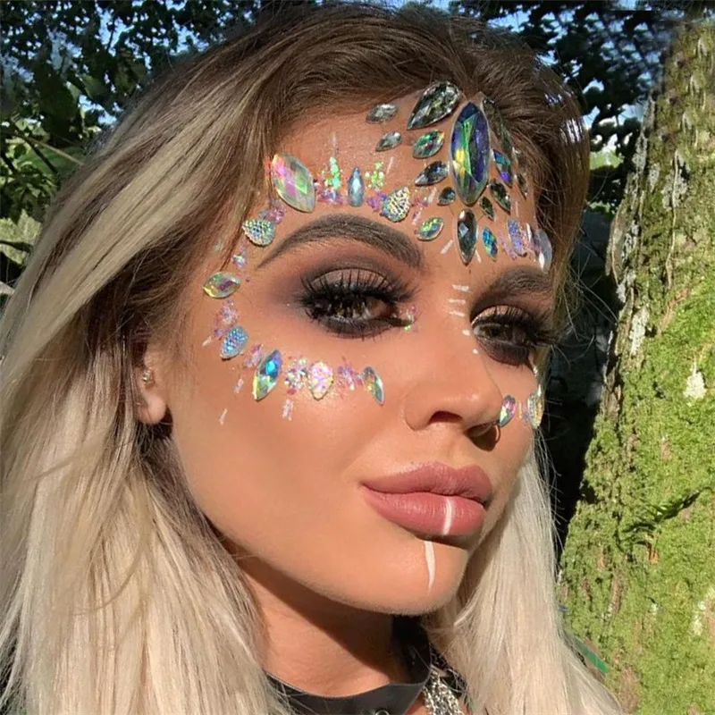 Женский стикер для драгоценных камней блестящий украшения лица и лба|Украшения
