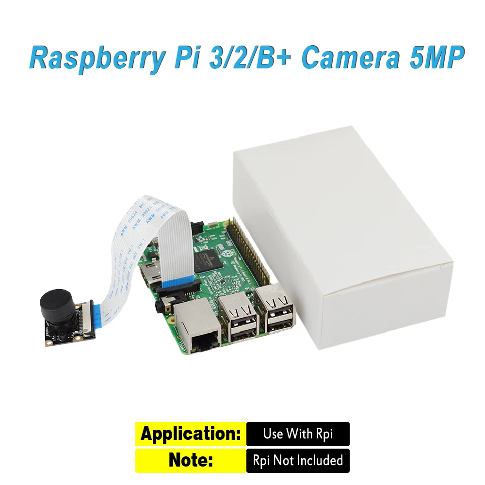 KEYES камера, рыбий глаз широкоугольная камера для Raspberry Pi 3/2/B+ камера 5MP/1080 p