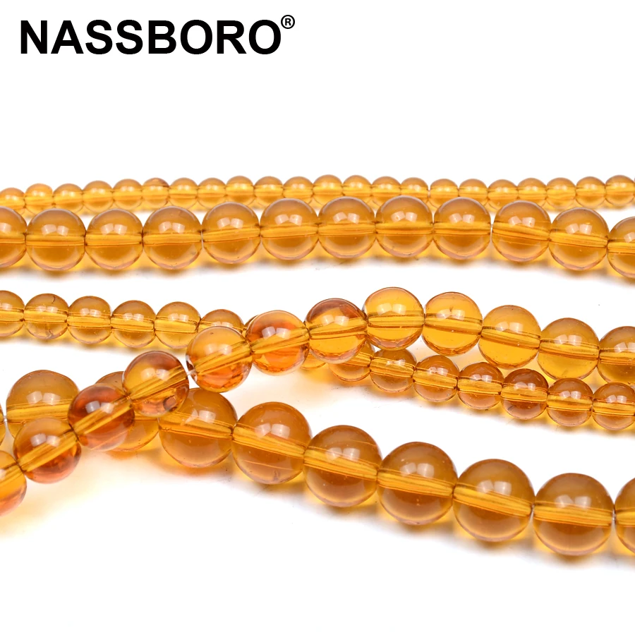 Прозрачные коричневые хрустальные бусины ручной работы стеклянные каменные для