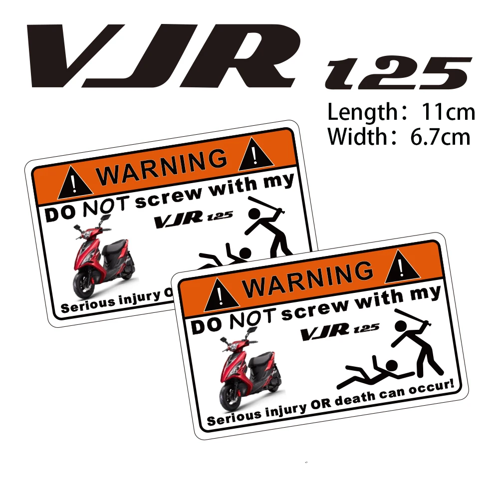 KODASKIN Дешевые 2D креативные предупреждающие наклейки для мотоцикла KYMCO VJR125