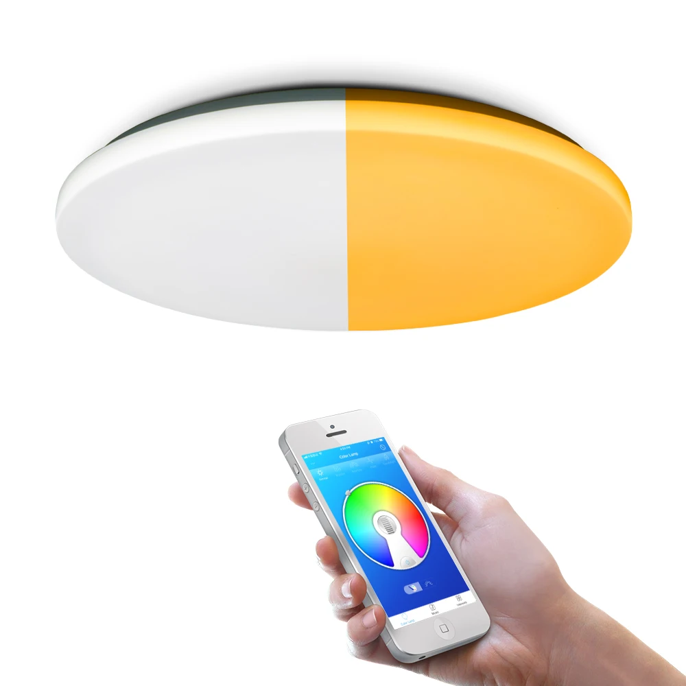 Современный светодиодный умный потолочный светильник приложение пульт