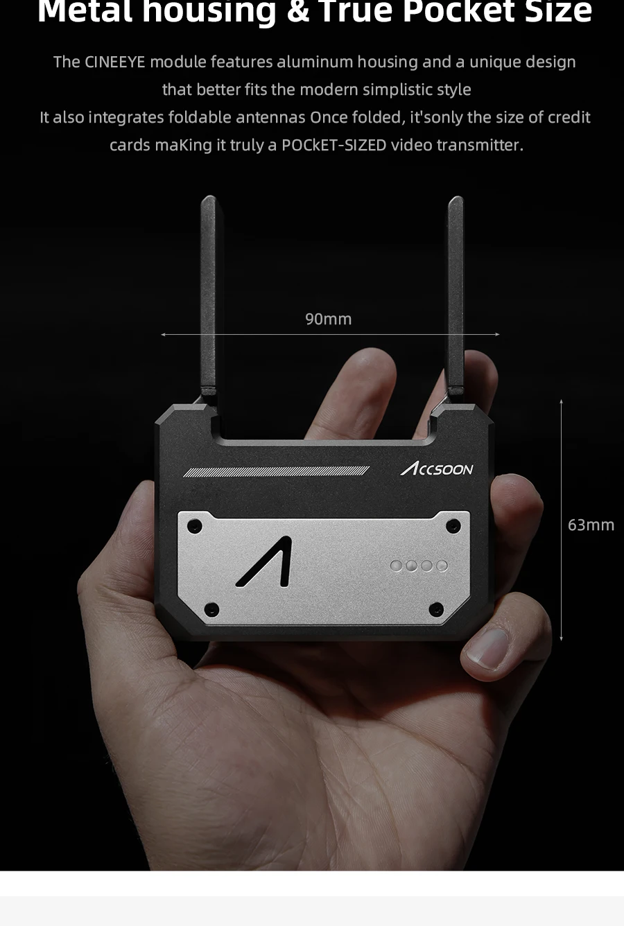 Accsoon CineEye беспроводной 5G 1080P мини HDMI устройство передачи видео передатчик для IOS iPhone для iPad Andriod телефон