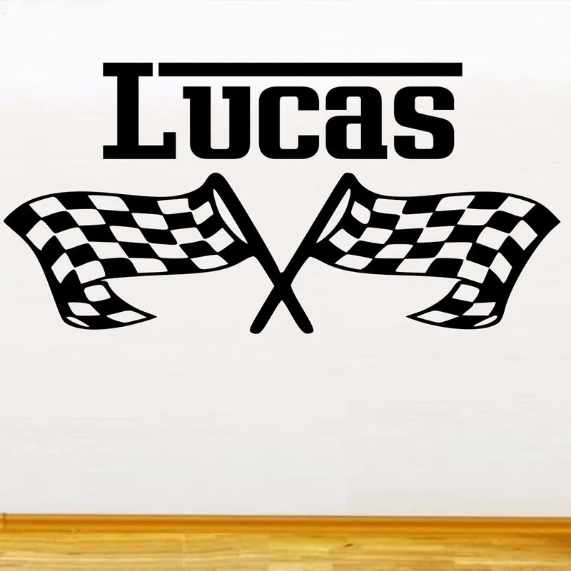 Новые специальные гонки флаги Индивидуальные персонализированные виниловые