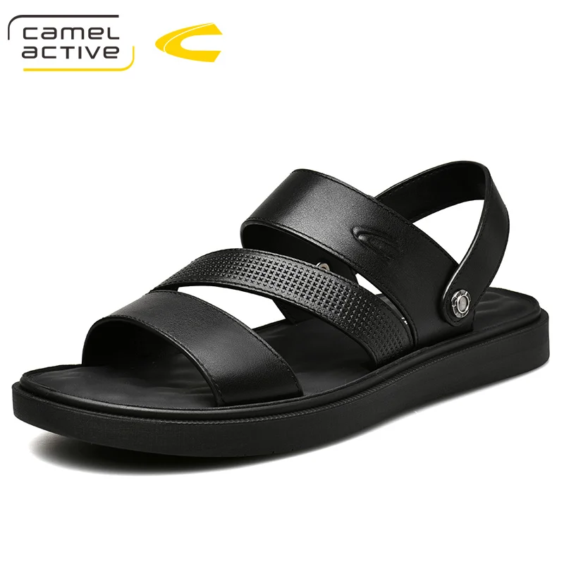 

Мужские кожаные босоножки Camel Active, Желтые Повседневные босоножки из натуральной коровьей кожи, лето 2019