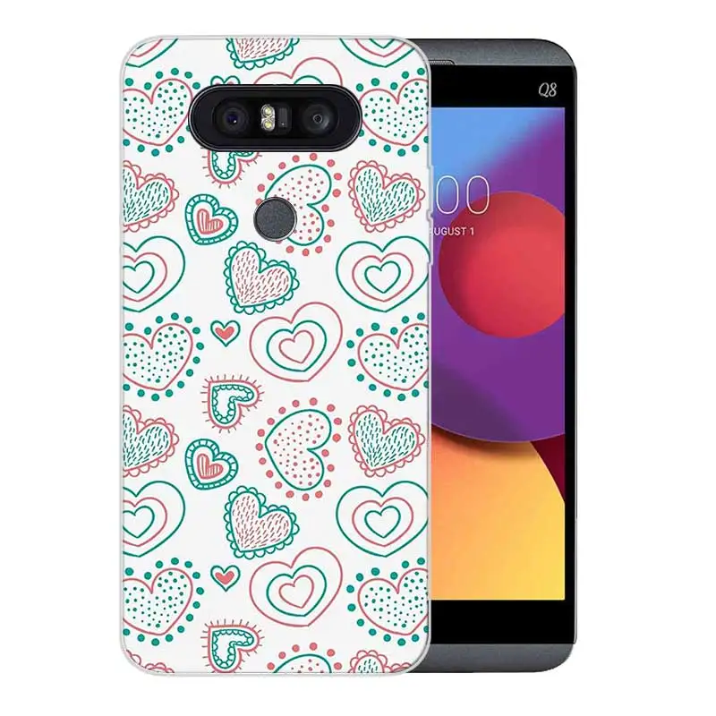 Painted Pattern Soft Rubber TPU Case For LG Q8 Q7 Q6 G6 G7 G5 G4 V40 V30 V20 V10 Transparent Cover Flower Mandala Henna |