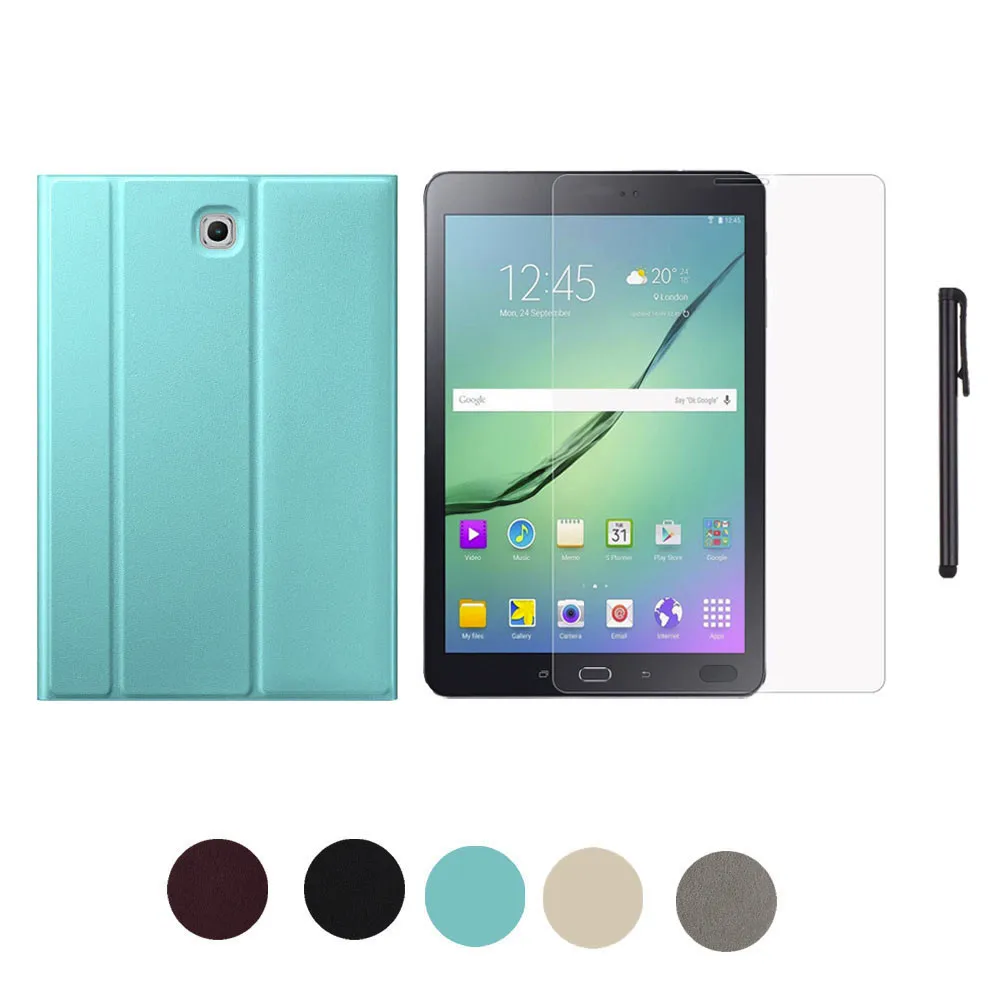 Чехол для Samsung Galaxy Tab S2 8 дюймов T710 T715 + пленка ручка кожаный чехол подставка