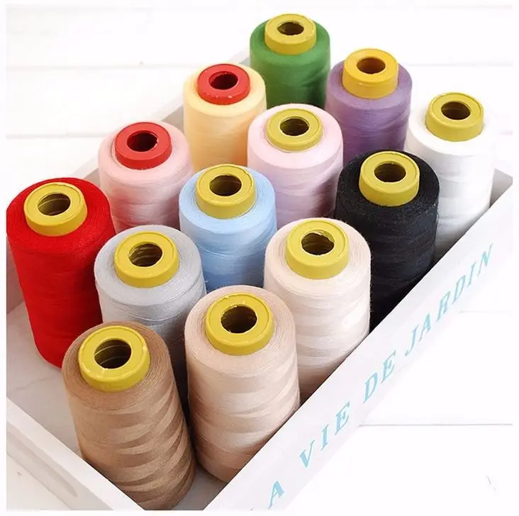 New Practical 300M Yards Overlocking Sewing Machine Industrial Polyester Thread Metre Cones Several Colors Available