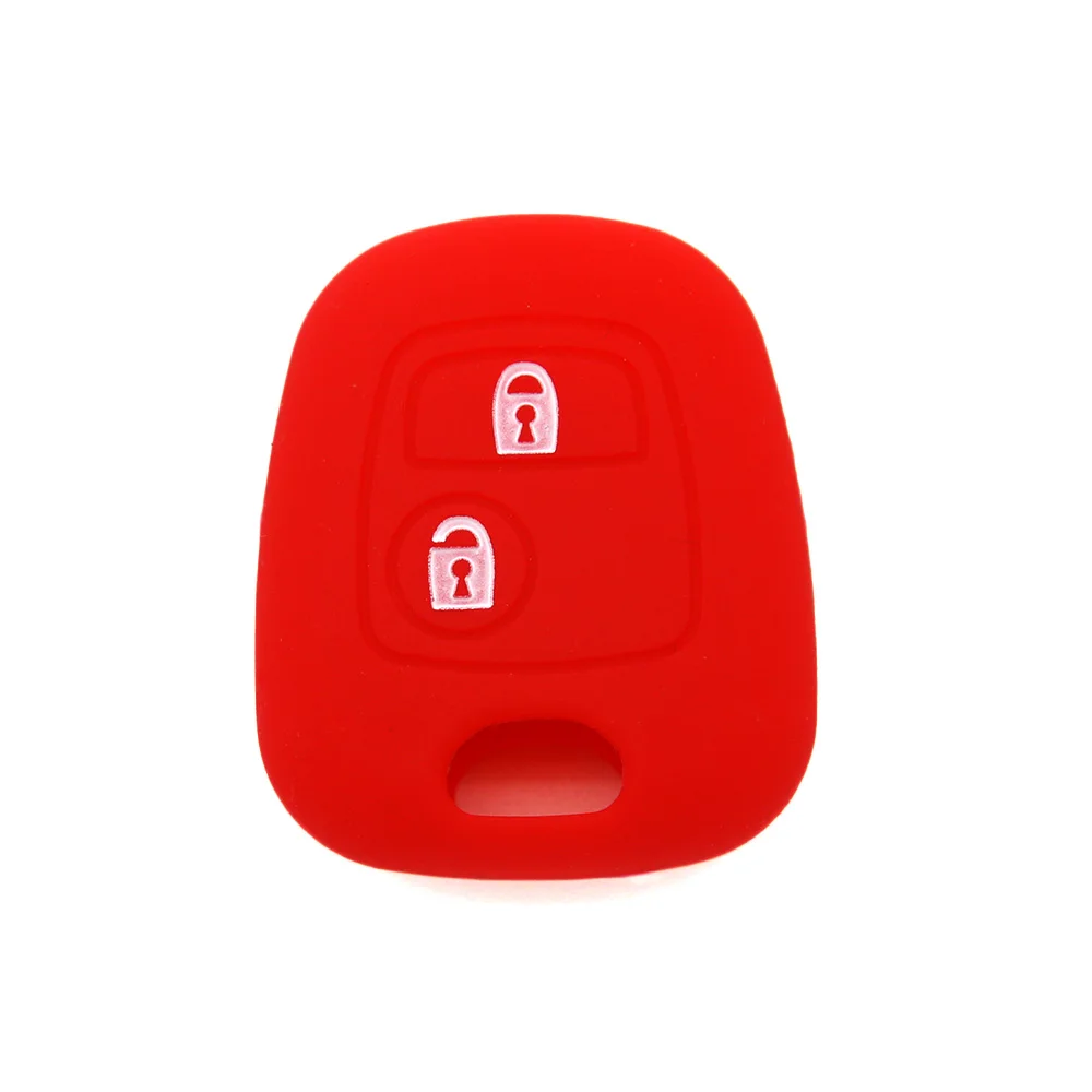 Модный практичный 2 кнопки силиконовый чехол для ключей от машины | Автомобили и