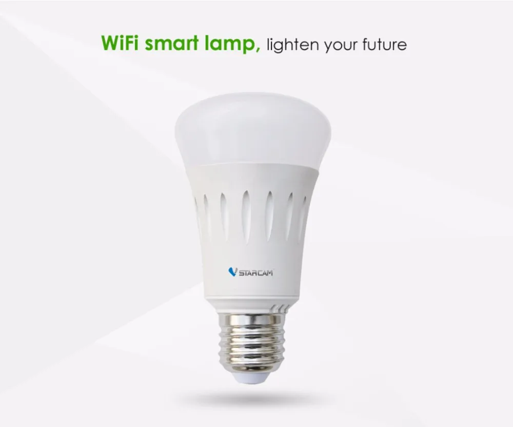 Vstarcam WF820 Eye4 интеллектуальная WiFi лампа Изменить Светодиодный Свет buld RGBW цвета через смартфон приложение Eye4 Управление E27 лампа
