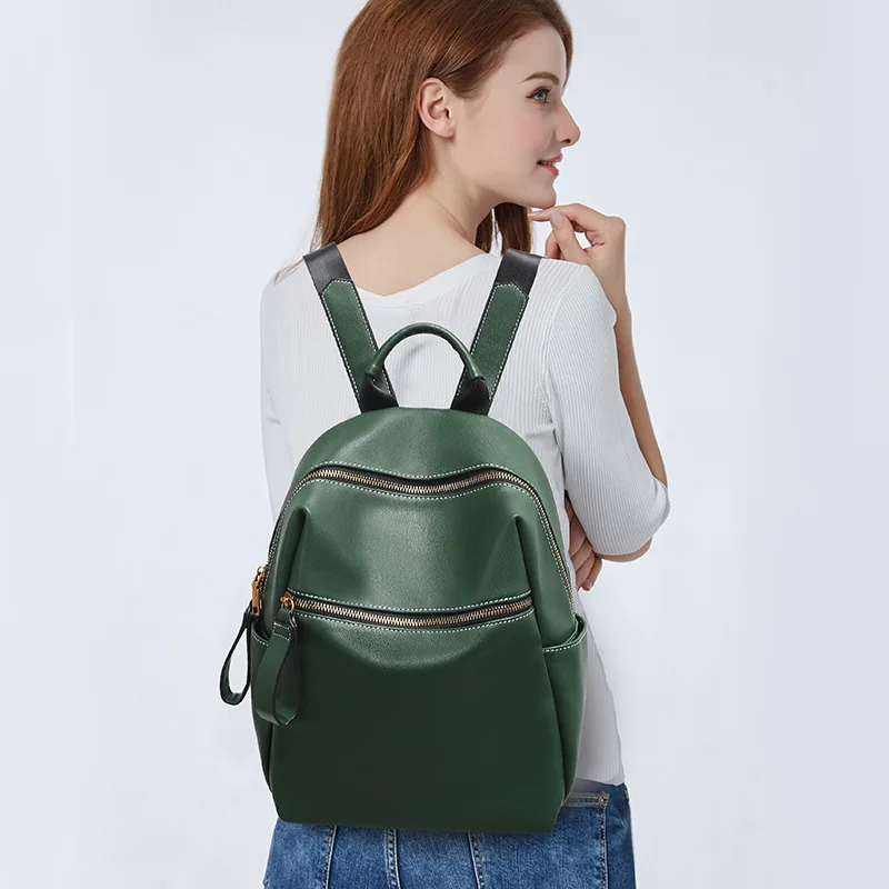 

Women Backpacks Leather Female Travel Shoulder Bag High Quality Women Bag Fashion Leather Backpacks for Women School Bags C959