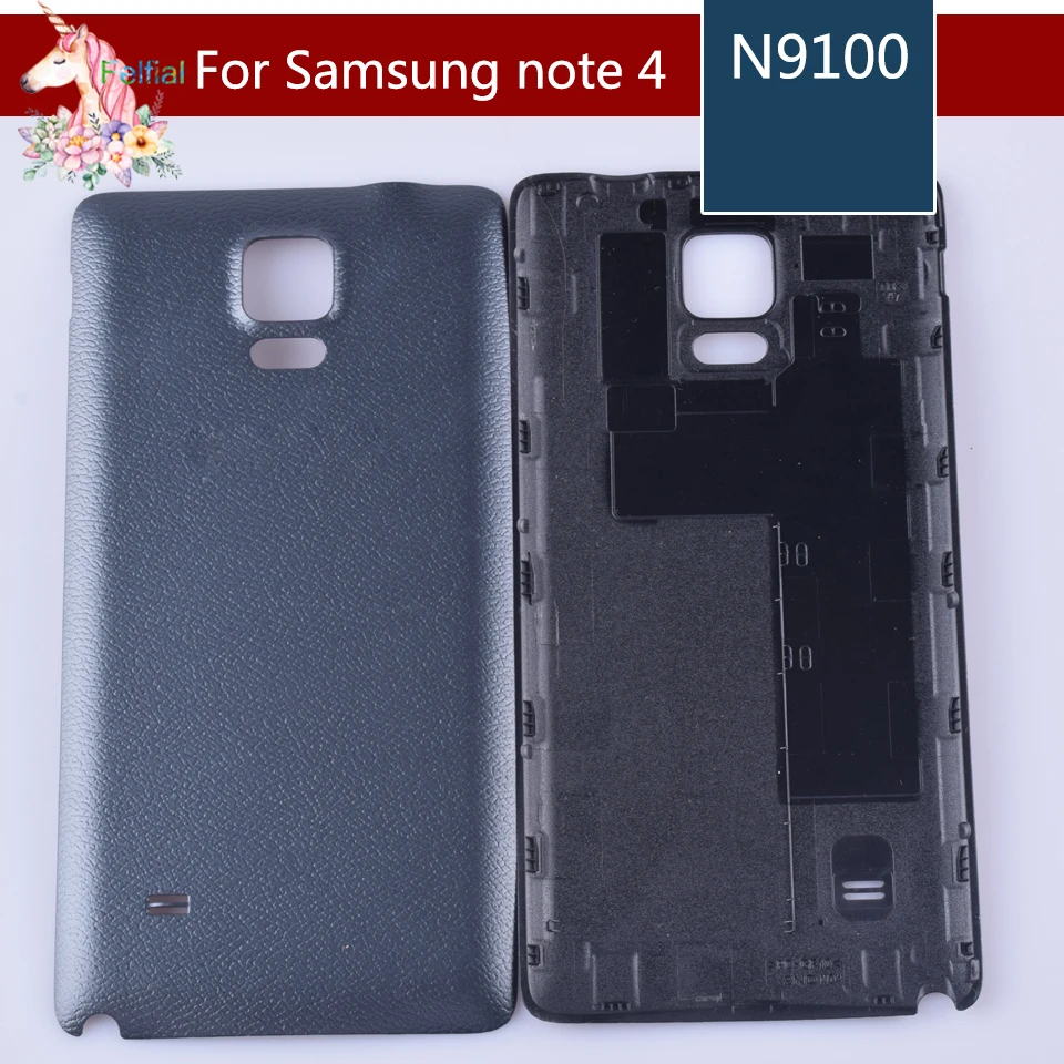 Для Samsung Galaxy Note 4 задний корпус для note4 N9100 батарейного отсека задняя крышка