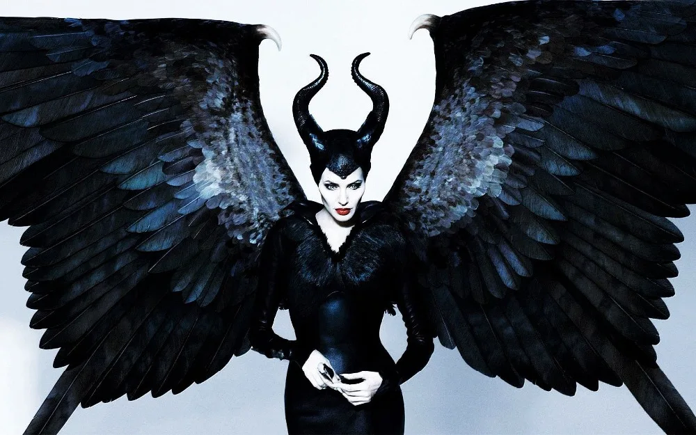 Maleficent рога головной убор для косплея маски Женская Черная Королева латексная Карнавальная маска на Хеллоуин вечерние аксессуары для косплея