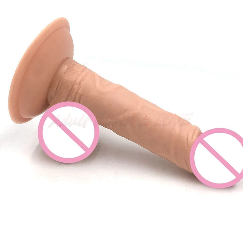 Реалистичные фаллоимитаторы 6 3 дюйма с присоской мягкий ребристый мужской