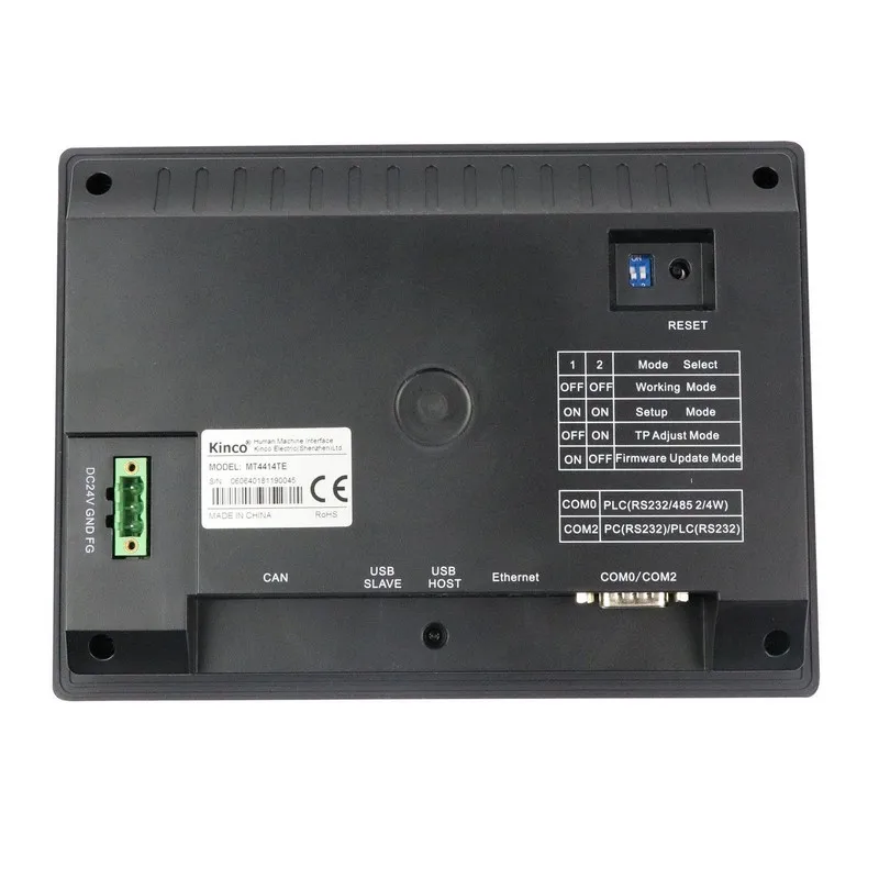 Kinco MT4414TE с Ethernet HMI 7 "TFT 800*480 дюймов 1 USB хост Расширяемая память Сенсорный Экран