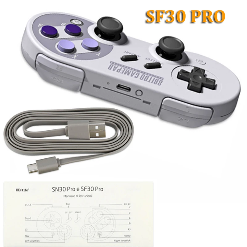 8 битдо SF30 Pro/SN30 Pro Bluetooth геймпад беспроводной игровой контроллер с джойстиком для