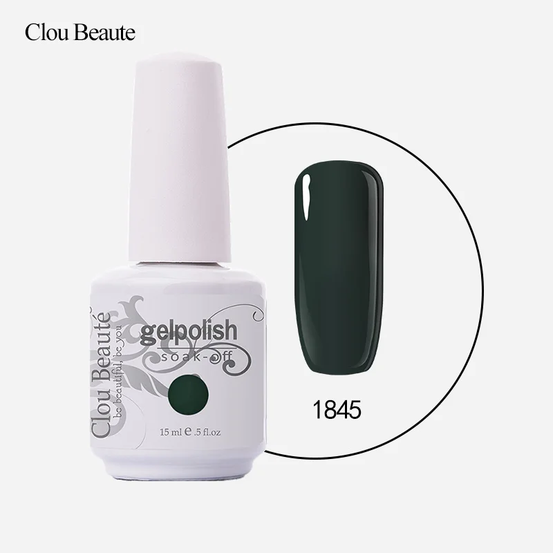 Clou Beaute Гель-лак для ногтей Maquiagem unhas em гель vernis Полупостоянный Nagellack 15 мл дизайн ногтей - Цвет: 1845