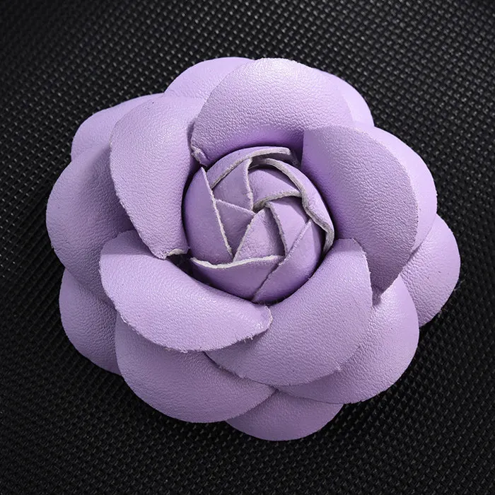 Light purple 5 шт. многоцветные кожаные аксессуары для изготовления цветов, домашняя текстильная обувь, бант для волос, декоративные принадлежности ручной работы, материалы для рукоделия - Цвет: Light purple