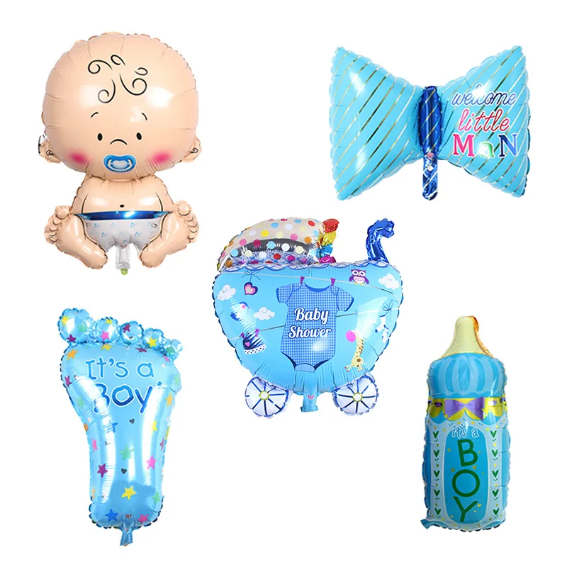 Baby Shower воздушные шары 1th День рождения украшения Фольга для маленьких девочек и