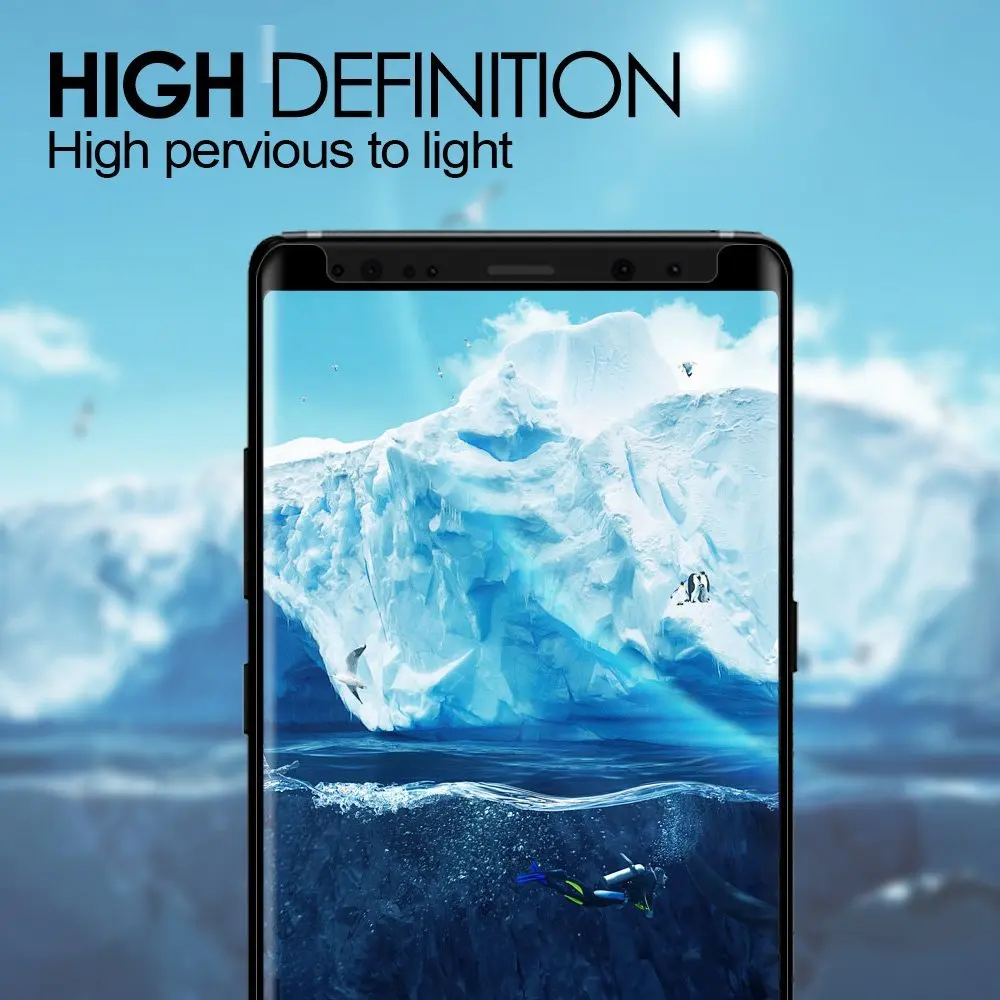 3D изогнутое закаленное стекло для Samsung Galaxy Note 9 полноэкранное покрытие
